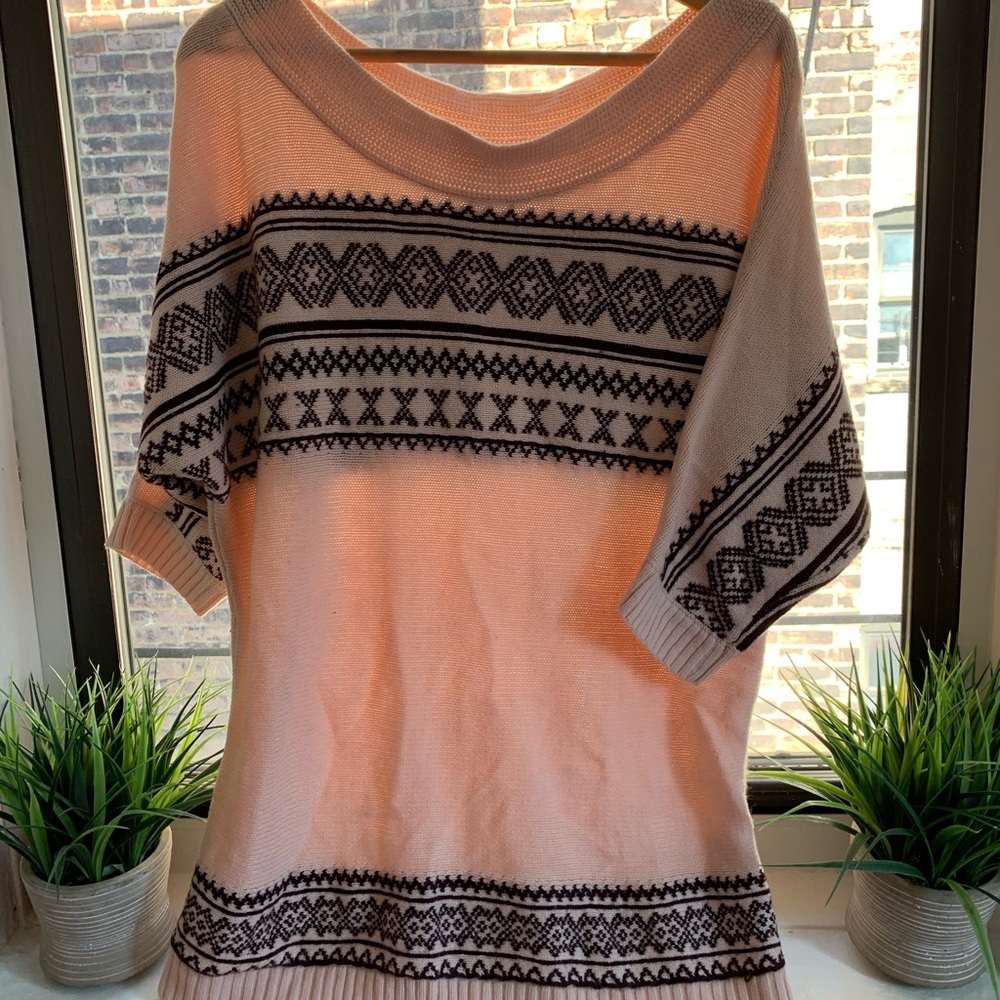 Pink Off The Shoulder Sweater